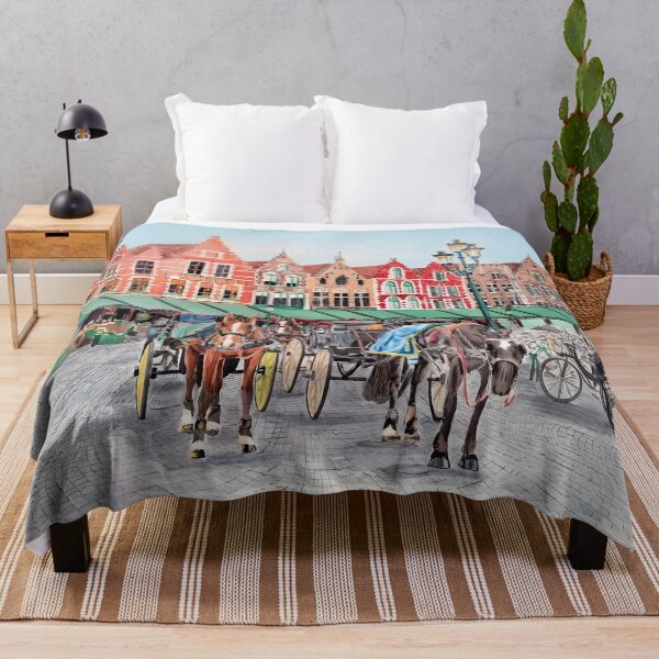 Item preview, Bruges Belgium Cityscape Painting – European Travel Wall Art designed and sold by POSTERIOCREW.