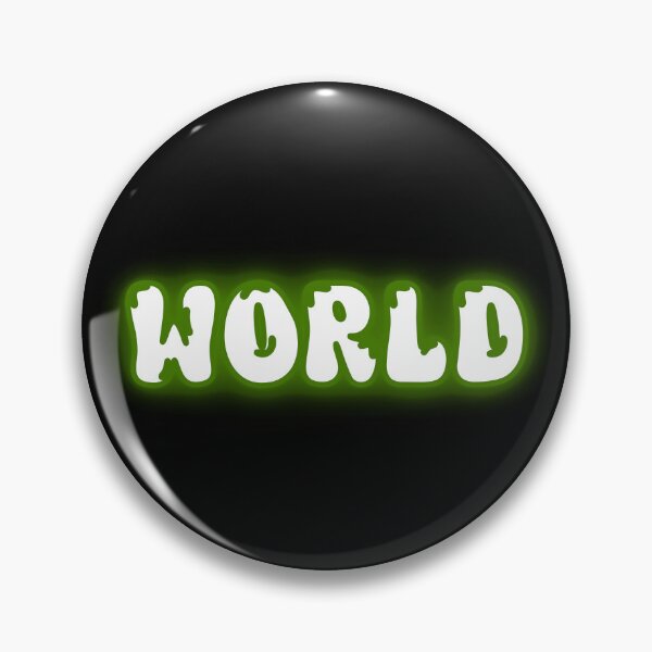 Item preview, WORLD Neon Green Glow Typography designed and sold by Detroja Typography.