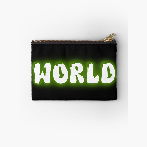 Item preview, WORLD Neon Green Glow Typography designed and sold by Detroja Typography.