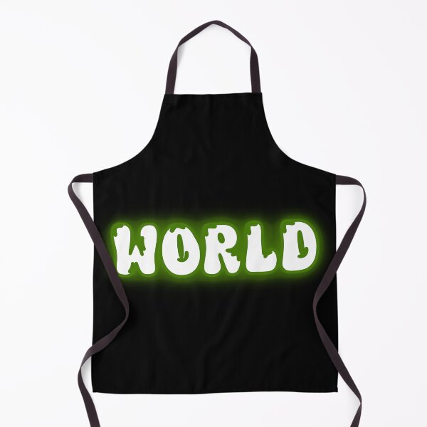 Item preview, WORLD Neon Green Glow Typography designed and sold by Detroja Typography.