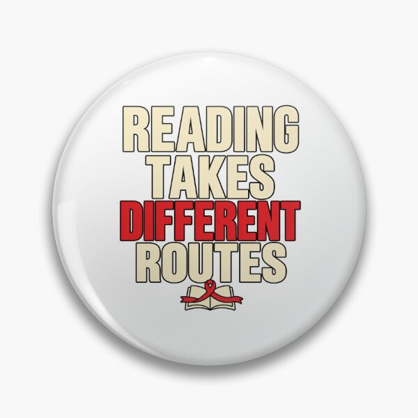 Item preview, In October We Wear Red Dyslexia Awareness — Minimal Reading Routes designed and sold by UrbanCanvvas.