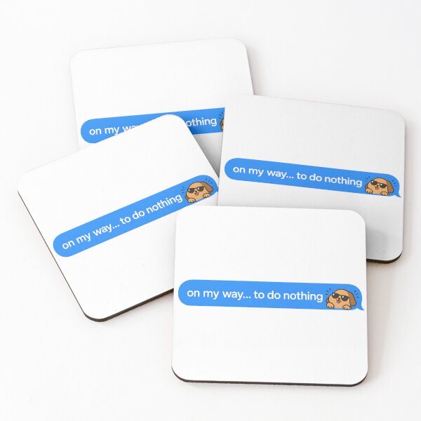 Item preview, Funny Dog Meme – On My Way to Do Nothing, Relatable Lazy Humor designed and sold by LexaArtworks.