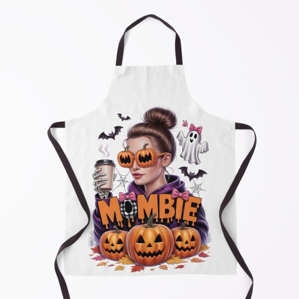 Item preview, Mombie Halloween – Funny Tired Mom Messy Bun Coffee Art designed and sold by jkrphoto.