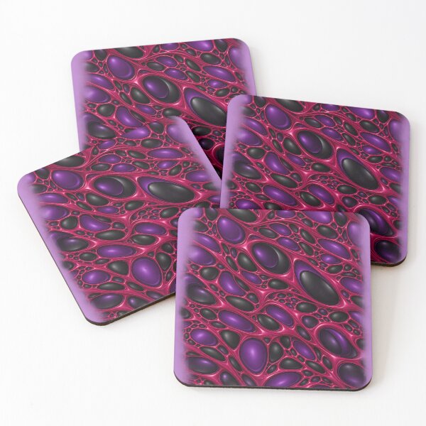 Item preview, Crimson Organic Matrix – Purple and Black Abstract Pattern designed and sold by annenambiro.