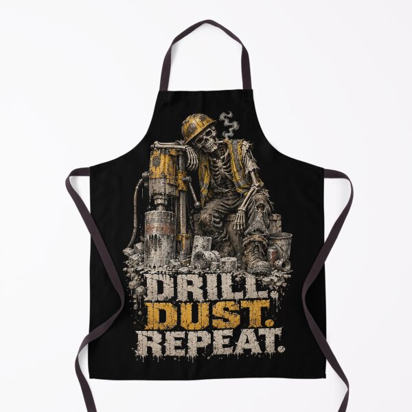 Item preview, Skeleton Core Drill Worker Dark Humor Construction Design designed and sold by Meandmyshop.