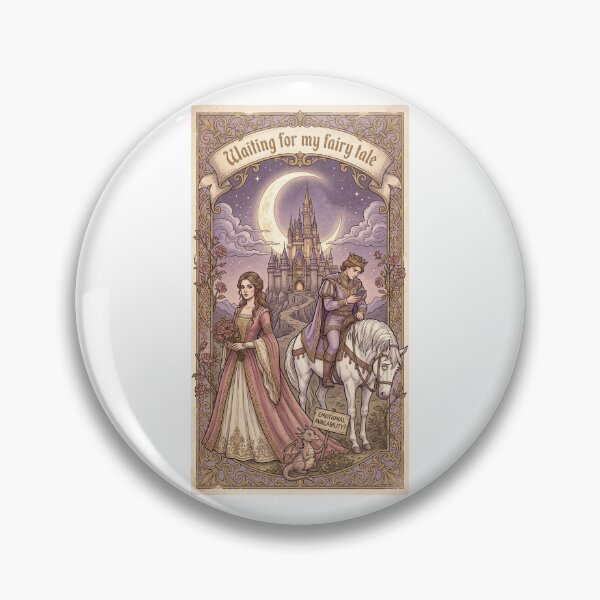Item preview, Waiting for My Fairy Tale – Romantic Whimsical Dreamer Quote designed and sold by FitEnvy.