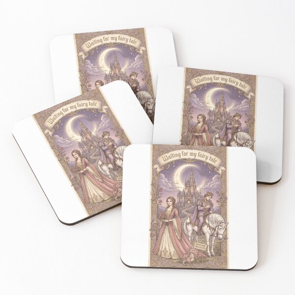 Item preview, Waiting for My Fairy Tale – Romantic Whimsical Dreamer Quote designed and sold by FitEnvy.