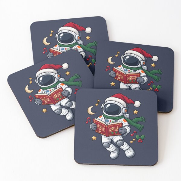 Item preview, Christmas Astronaut Caroler in Zero Gravity designed and sold by BROHLine Studio.