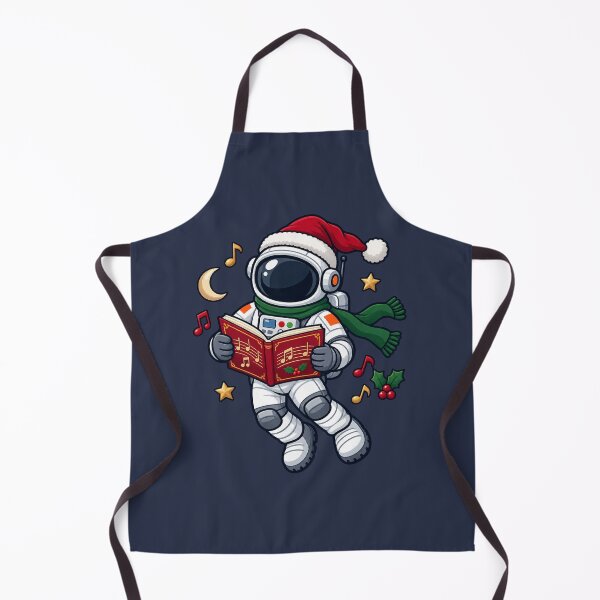 Item preview, Christmas Astronaut Caroler in Zero Gravity designed and sold by BROHLine Studio.
