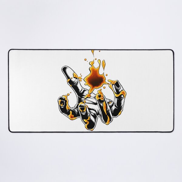 Item preview, Glowing Golden Liquid Dripping Dark Hand Art designed and sold by Munib302.