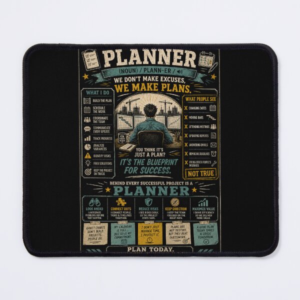 Item preview, Planner – We Make Plans | Funny Planning Engineer designed and sold by Eng-Art.