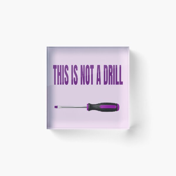 Item preview, SCREWDRIVER THIS IS NOT A DRILL DESIGN designed and sold by DigitalandPhoto.