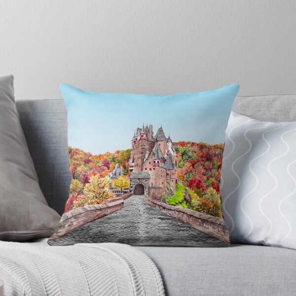 Item preview, Burg Eltz Castle Watercolor Print – Germany Landscape Art designed and sold by POSTERIOCREW.