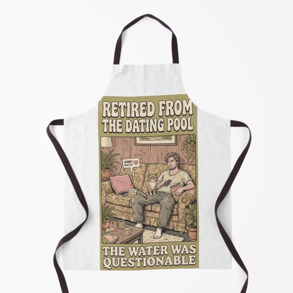 Item preview, Retired From the Dating Pool Funny Sarcastic Dating Humor designed and sold by FitEnvy.