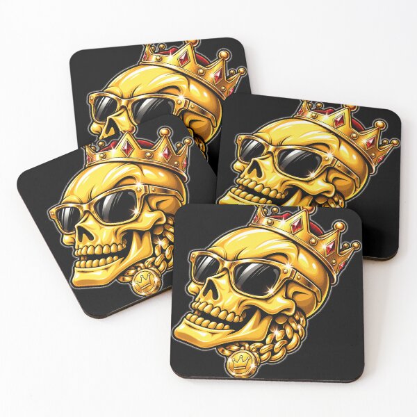 Item preview, Golden Bling Skull King Streetwear Art designed and sold by THAT-ONE-TEE.