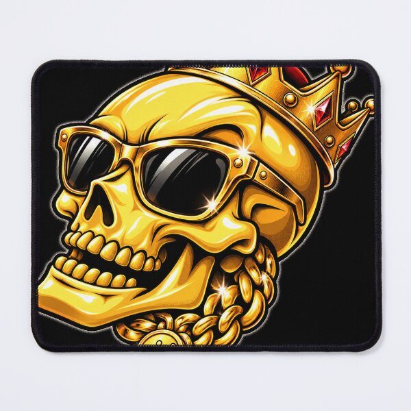 Item preview, Golden Bling Skull King Streetwear Art designed and sold by THAT-ONE-TEE.