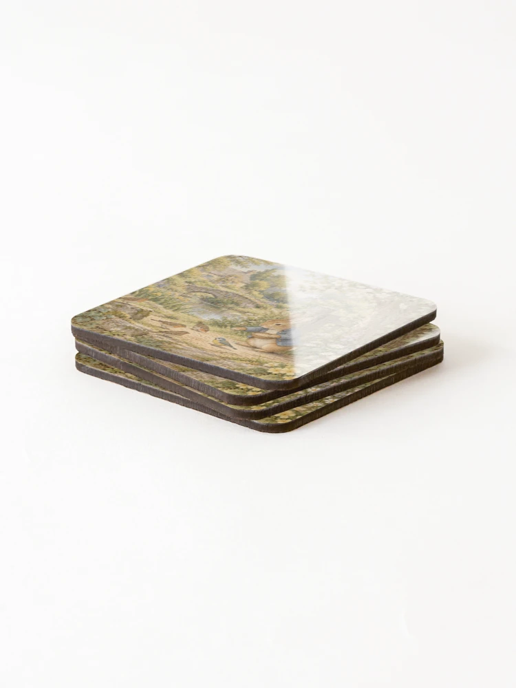 Thumbnail 4 of 5, Coasters (Set of 4), Peter Rabbit designed and sold by Blue Robin.