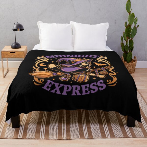 Item preview, Midnight Express Witch Cat Broomstick Magic Design designed and sold by Dmo3HarkoArt.