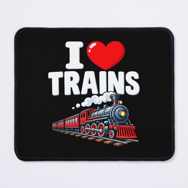 Item preview, I Love Trains Steam Locomotive Railroad Enthusiast Design designed and sold by stmpdwrld.