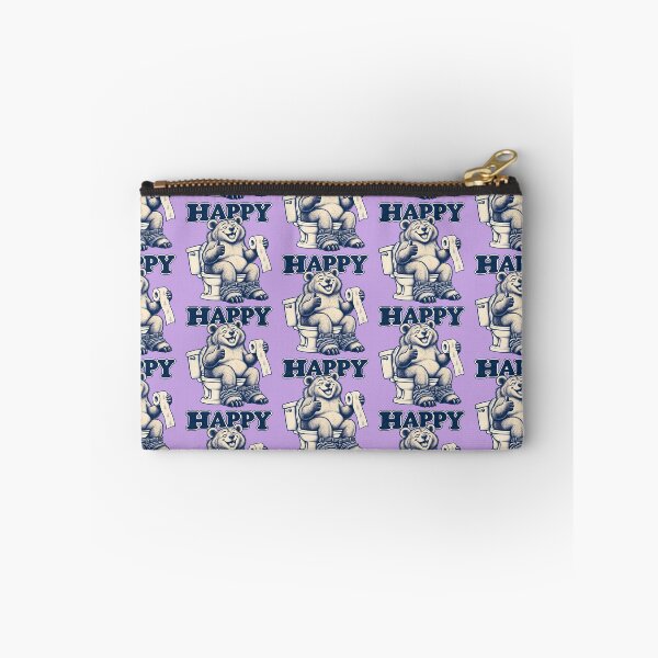 Item preview, Happy Bear Bathroom Humor Vintage Design designed and sold by Clothes With Smiling Animals Walt Gral.