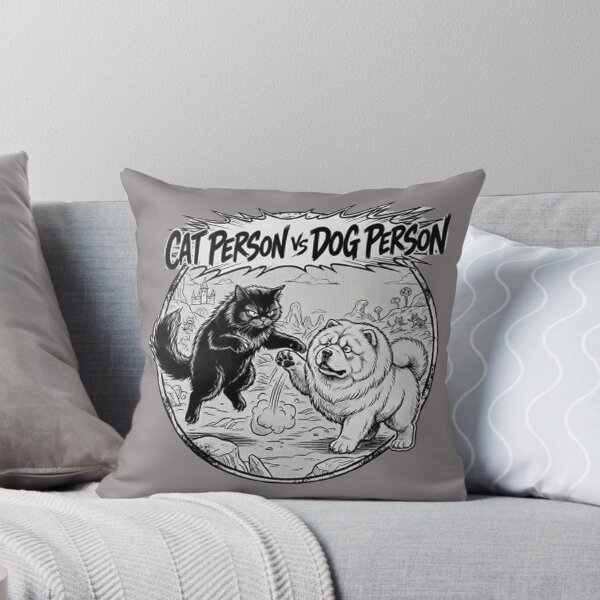 Item preview, Cat Person VS Dog Person Epic Pet Battle designed and sold by PetalsPaws.