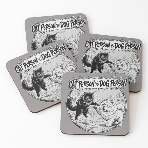 Item preview, Cat Person VS Dog Person Epic Pet Battle designed and sold by PetalsPaws.
