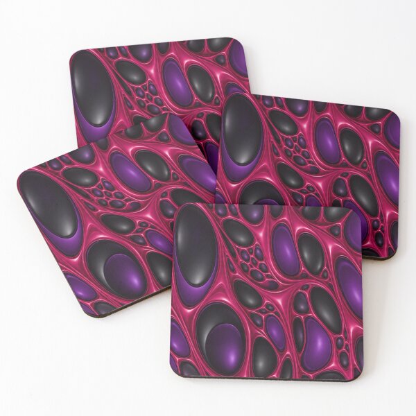 Item preview, Crimson Fusion – Glossy Purple Cellular Design designed and sold by annenambiro.