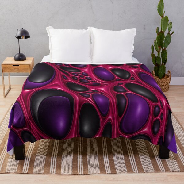 Item preview, Crimson Fusion – Glossy Purple Cellular Design designed and sold by annenambiro.