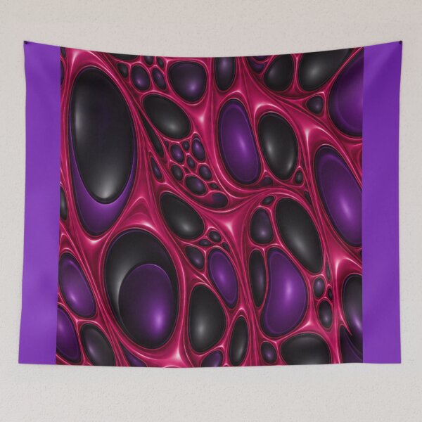 Item preview, Crimson Fusion – Glossy Purple Cellular Design designed and sold by annenambiro.