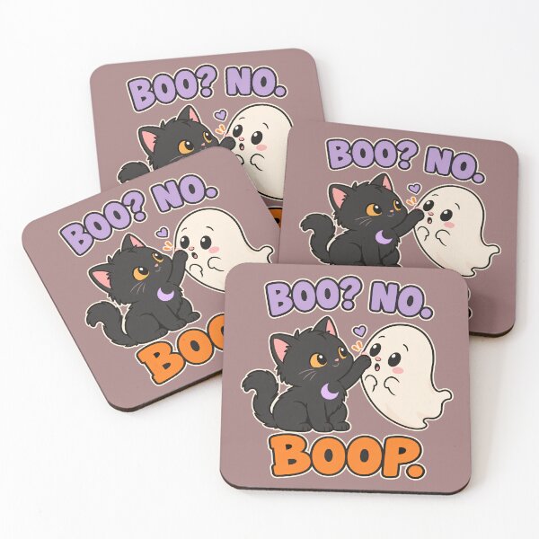 Item preview, Funny Boo No Boop Ghost Cat designed and sold by UvooArt.