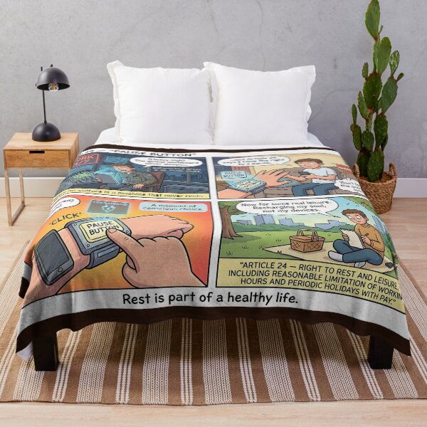 Item preview, PRESS THE PAUSE BUTTON: Reclaim the freedom to relax designed and sold by Mianku | Für das Leben.