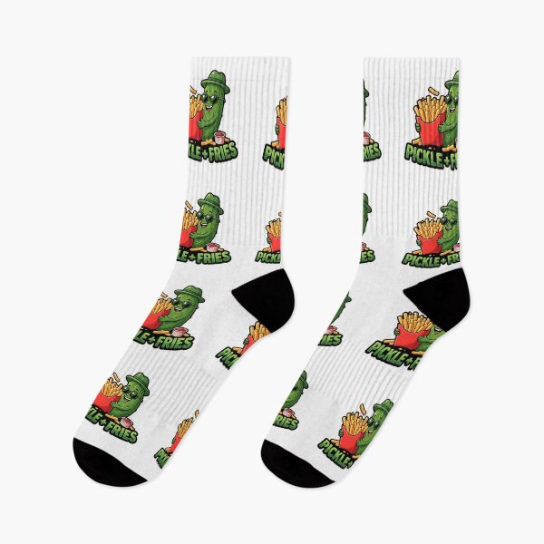Item preview, Funny Pickle and French Fries Cartoon designed and sold by Basma Designs | Retro, Kawaii Shirts & Stickers.