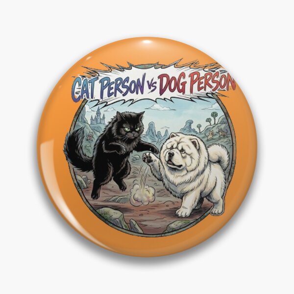 Item preview, Cat Person VS Dog Person: The Ultimate Fluff Battle designed and sold by PetalsPaws.