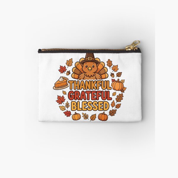 Item preview, Thankful Grateful Blessed Cute Turkey Thanksgiving Shirt designed and sold by Gurrteg.