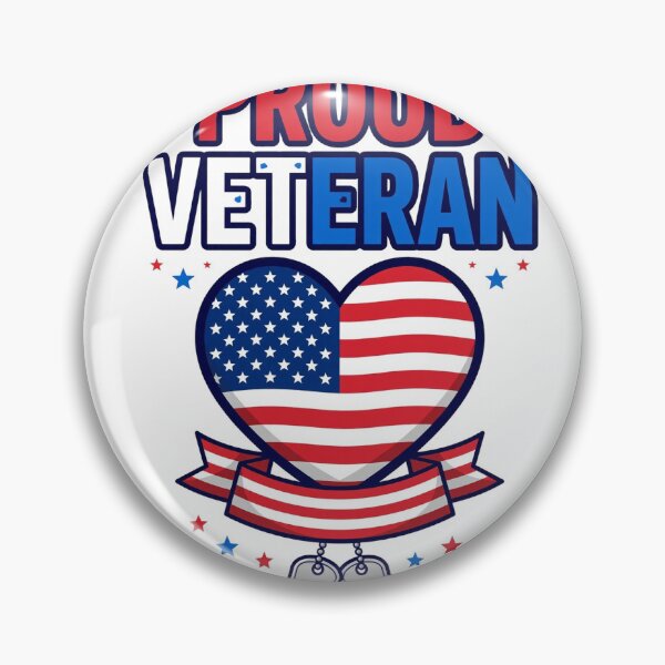 Item preview, Proud Veteran American Flag Heart Veterans Day Shirt designed and sold by Gurrteg.