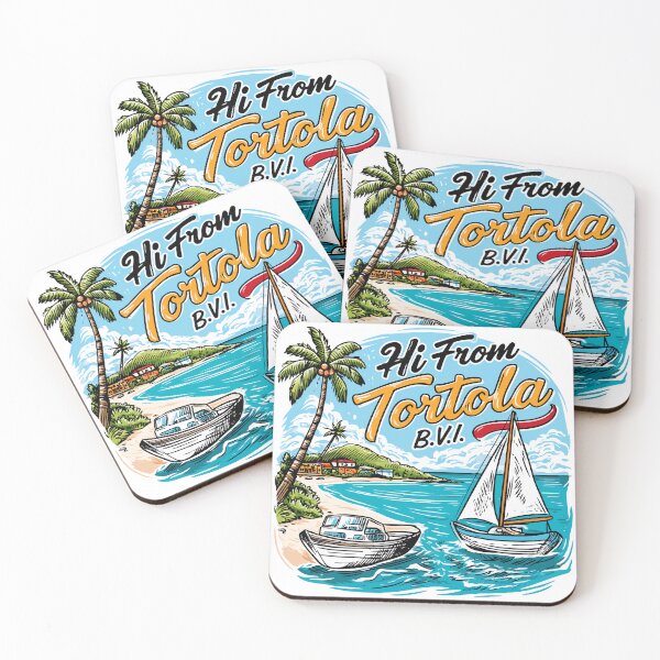 Item preview, Hi From Tortola BVI Beach Boats designed and sold by RichardRags.