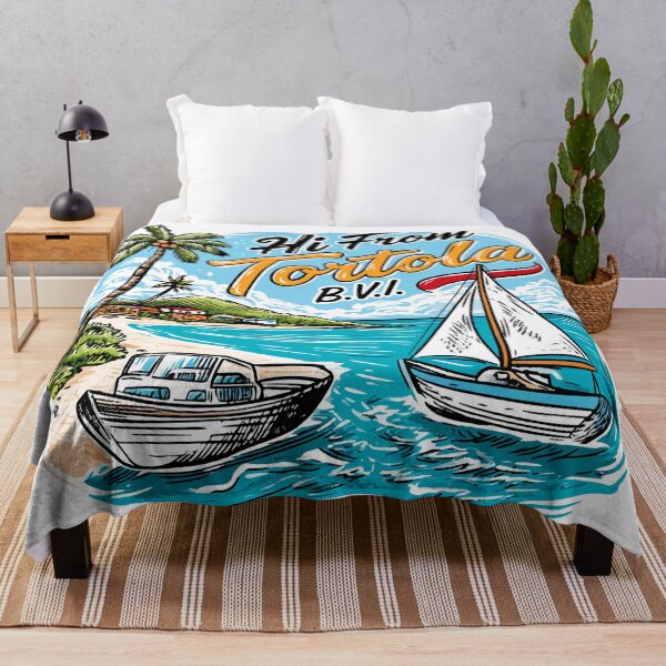 Item preview, Hi From Tortola BVI Beach Boats designed and sold by RichardRags.