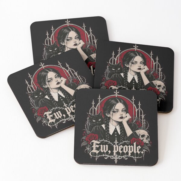 Item preview, Ew, People. -  Gothic Girl, Black Cat & Dark Humor designed and sold by Full Throttle Alchemist .