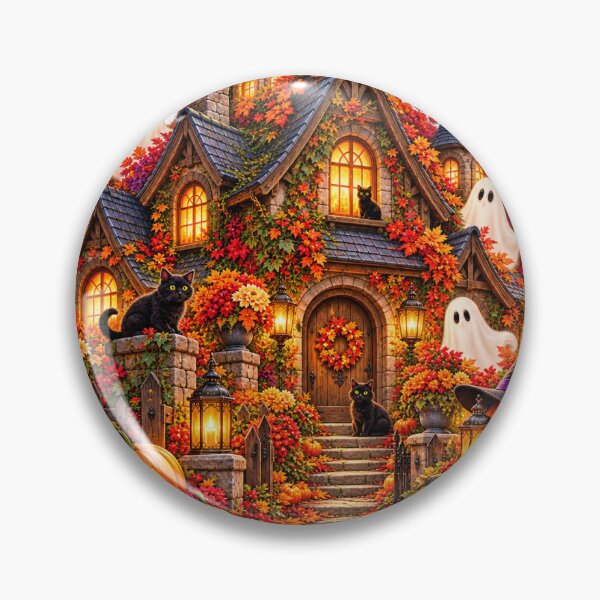 Item preview, Enchanted Haunted Halloween Cottage | Spooky Cute Autumn Cottagecore designed and sold by ChaseTees.