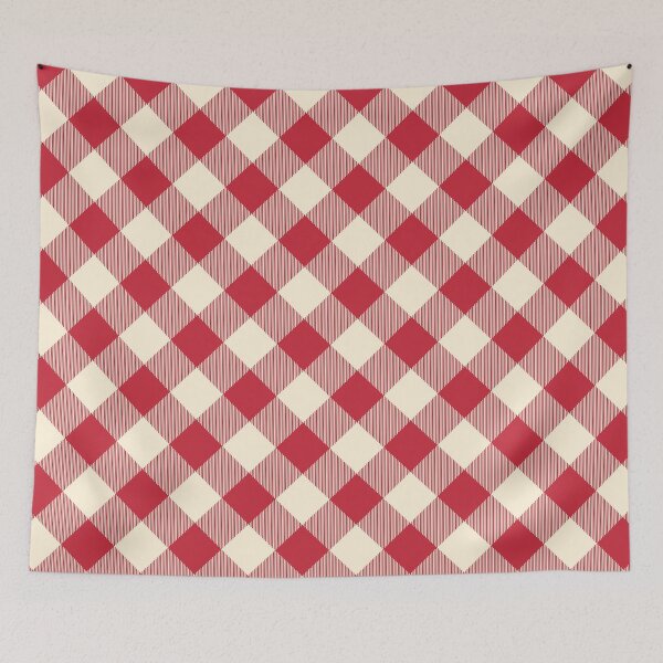 Item preview, Merry Berry Diagonal Christmas Gingham designed and sold by 89BLACK.