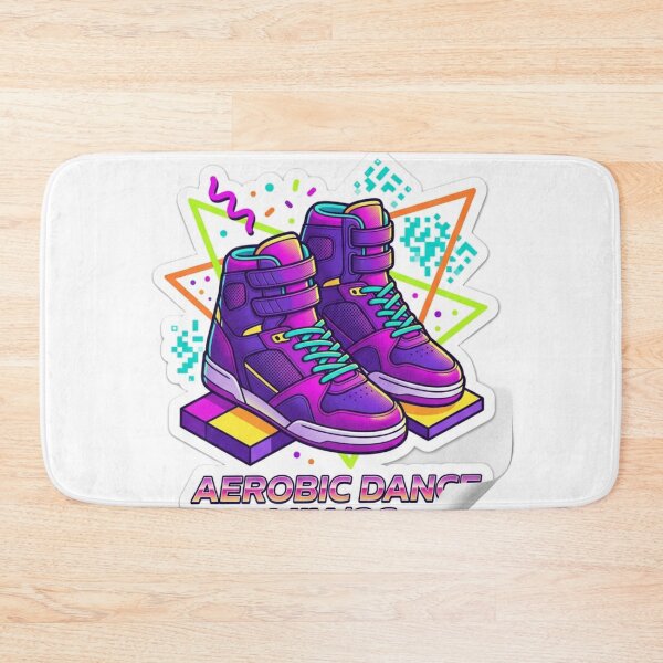 Item preview, Aerobic Dance Mix '86 Neon High-Top Sneakers designed and sold by GeniusCorner.