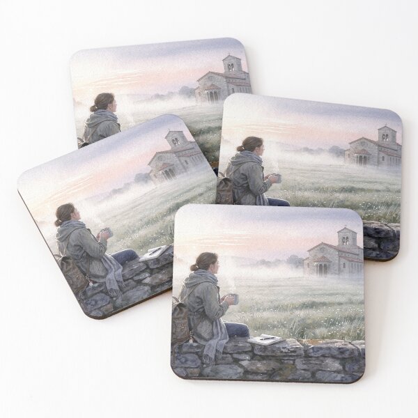 Item preview, Morning coffee on the Way of St. James designed and sold by jefboutique6150.