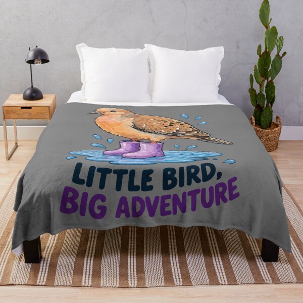 Item preview, Little Bird Big Adventure, Whimsical Dove in Rain Boots Puddle Splash designed and sold by TimerX.