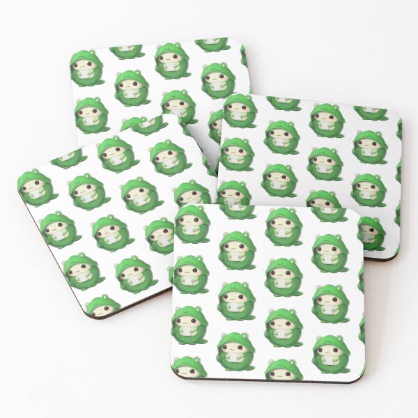 Item preview, Cute Chibi Cozy Reading Frog in Raincoat designed and sold by Chaa-Design.