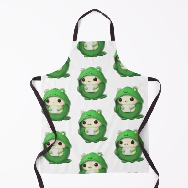 Item preview, Cute Chibi Cozy Reading Frog in Raincoat designed and sold by Chaa-Design.