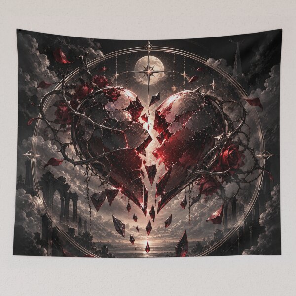 Item preview, Dark Heart Breaking Beneath the Moonlit Sky designed and sold by MissYouONLY.