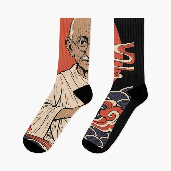 Item preview, Gandhi with Nukes Civilization Ukiyo-e Anime Gaming Streetwear Tee designed and sold by Senpaiwaves.