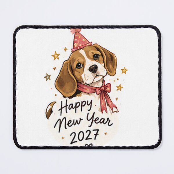 Item preview, Happy new year 2027 beagle designed and sold by anacdg.