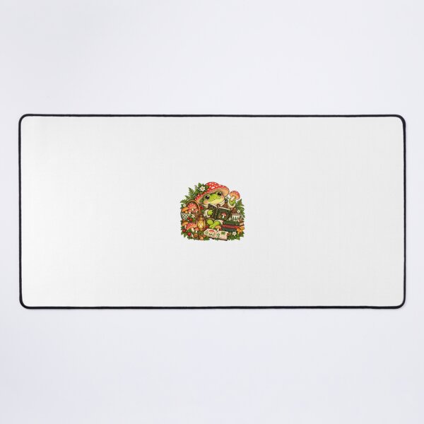 Item preview, Forest Field Guide Frog – Cottagecore Mushroom Art designed and sold by VISO-art.