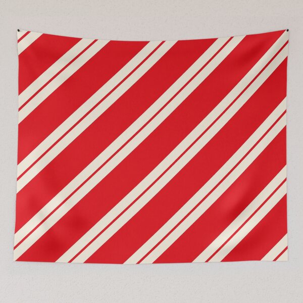 Item preview, Diagonal Stripey Red-and-White designed and sold by taiche.
